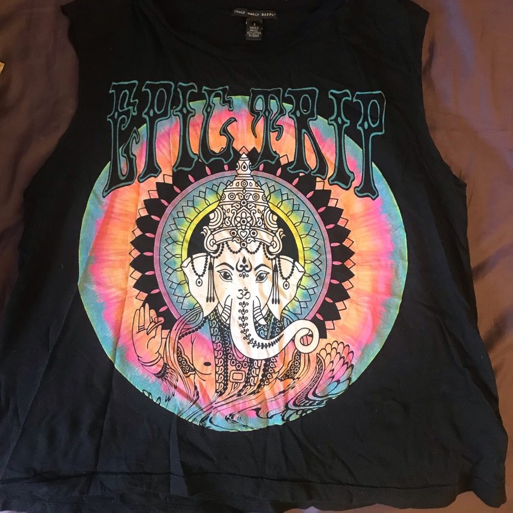Unworn Tie Dye Trip pattern shirt
